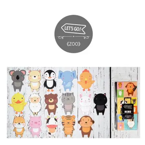 Let's Go Trip memo pad Sticky Notes Escolar Papelaria наклейка-закладка для школьных принадлежностей - Цвет: 03