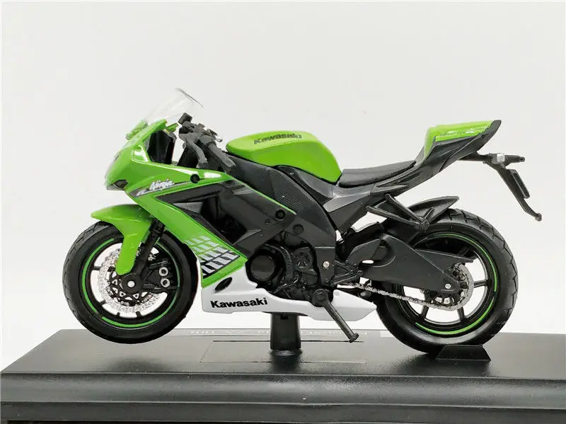 Maisto 1:18 Kawasaki ZX 10R Мотоцикл Велосипед литье под давлением модель игрушки Новый в
