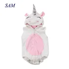 Комбинезон детский, флисовый, с единорогом