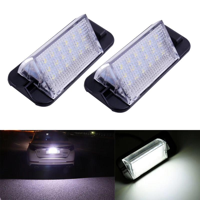 

2 шт. 12В Canbus светодиодный номерной знак огни подходят для BMW E36 супер белый автомобиль внешние аксессуары номерные знаки