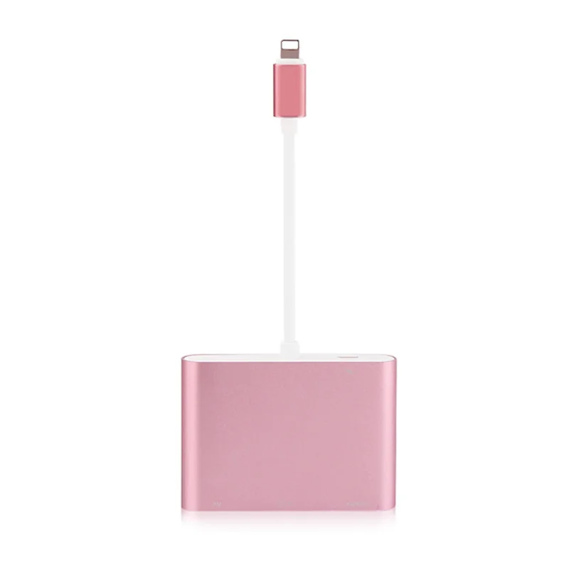Для Lightning/HDMI VGA Jack аудио адаптер конвертер совместимый для iPhone X, для iPhone 8 7 7 Plus 6 6S для iPad серии