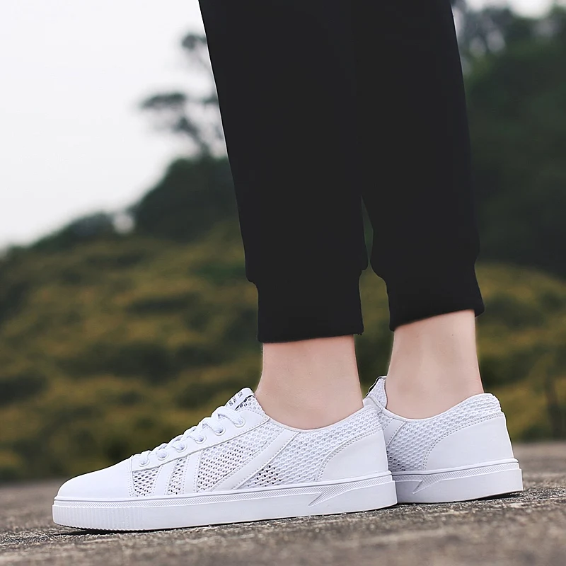 2019 Новая женская повседневная обувь дышащая износостойкая удобные белые туфли с