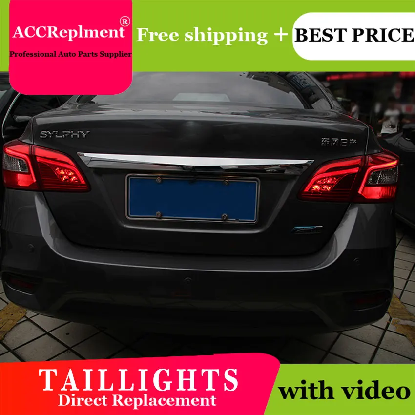 2 шт. автомобильный Стайлинг для Nissan Sylphy Sentra задний светильник s- для Sylphy светодиодный задний фонарь+ сигнал поворота+ тормоз+ задний светодиодный светильник