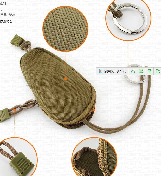 Мини Тактическая Военная маленькая сумка для денег ключей пакет кошелек нейлон с