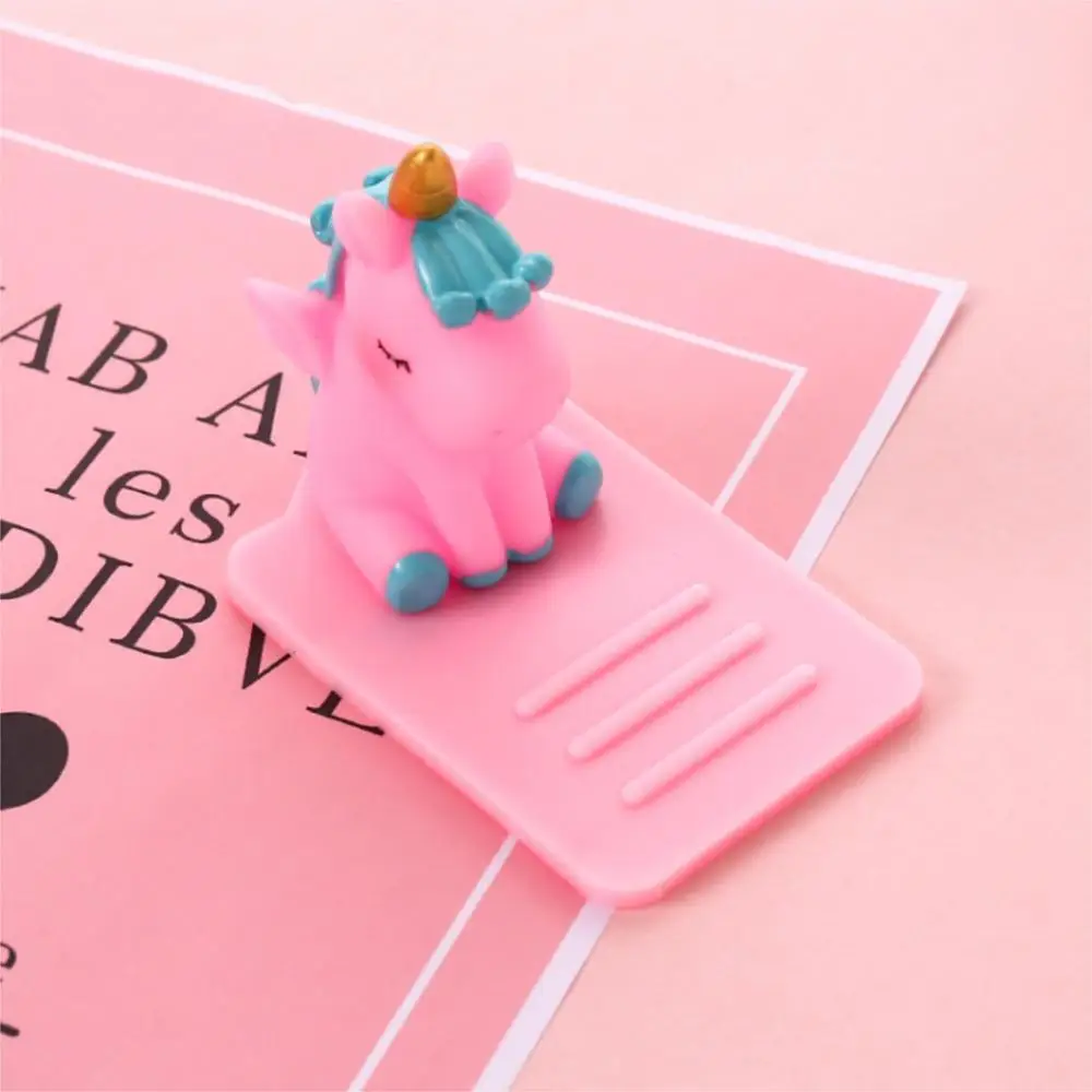 pink unicorn Держатель для мобильного телефона Кронштейн Поддержка Единорог корейский мультфильм животных милый портативный креативный ins офисный Настольный Противоскользящий - Цвет: pink unicorn