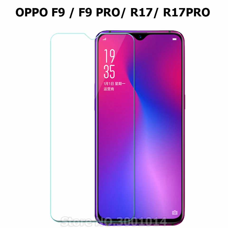 Устойчивое к царапинам закаленное стекло для OPPO F9 R17 HD пленка ультратонкая