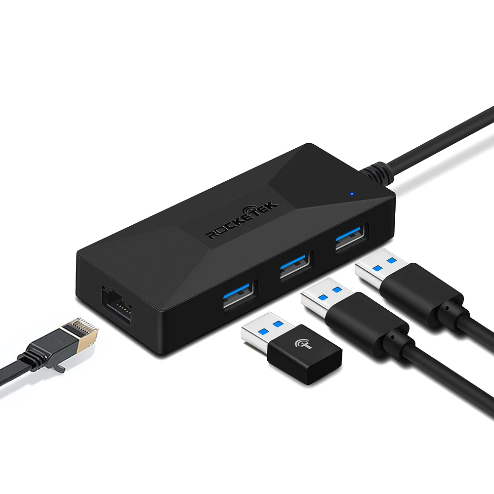 Rocketek type-C USB type c гигабитный Ethernet адаптер 1000 Мбит/с концентратор 3 0 Lan Проводная