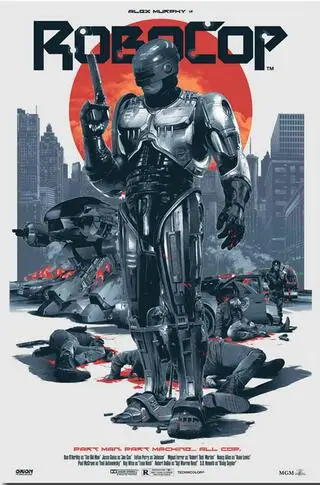 RoboCop искусство настенный Декор Шелковый плакат