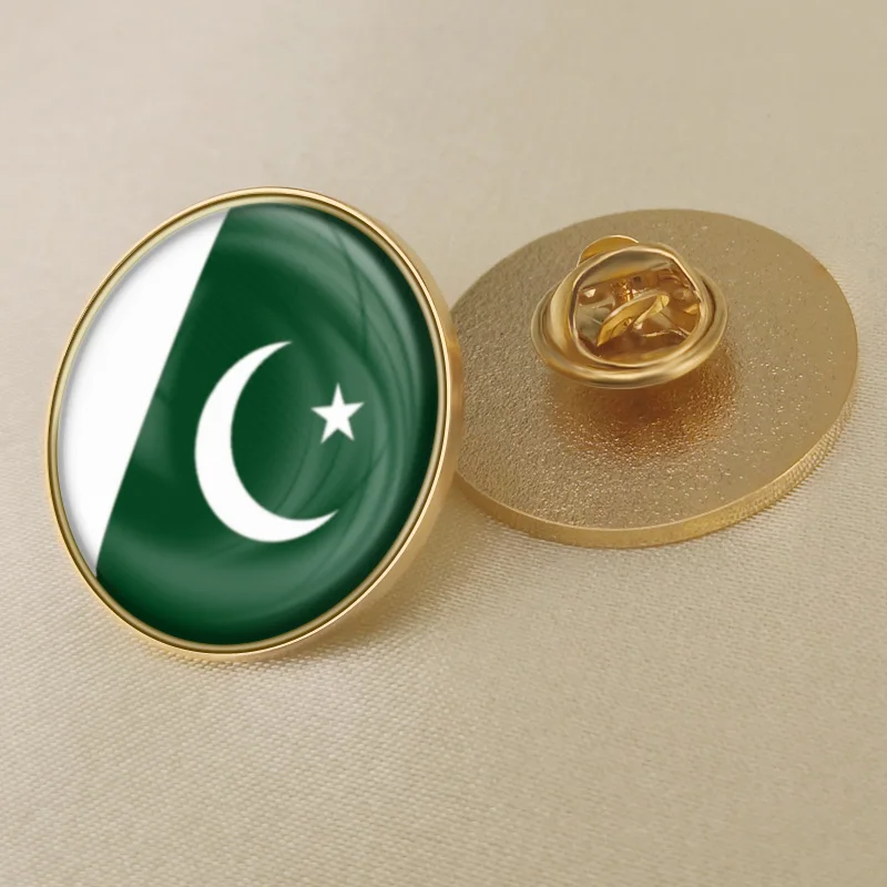 Пакистан Один Значок в виде флага - Окраска металла: Pakistan-C