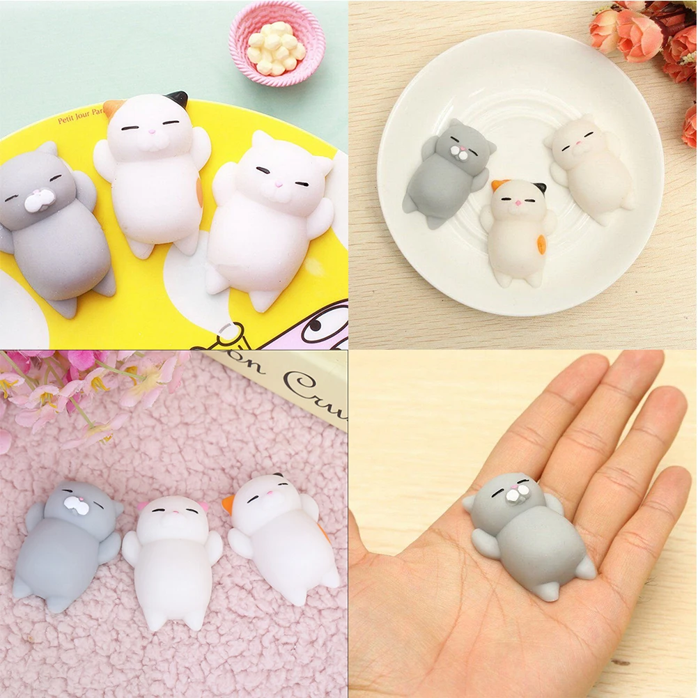 Velishy Kawaii животные кошка мини сжимается мягкий медленно растет забавные детские