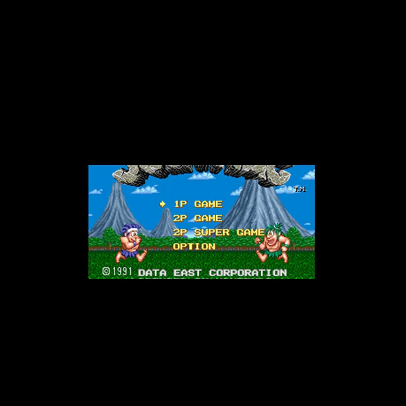 

Джо & M 16 бит большой серый карточная игра для США NTSC игры