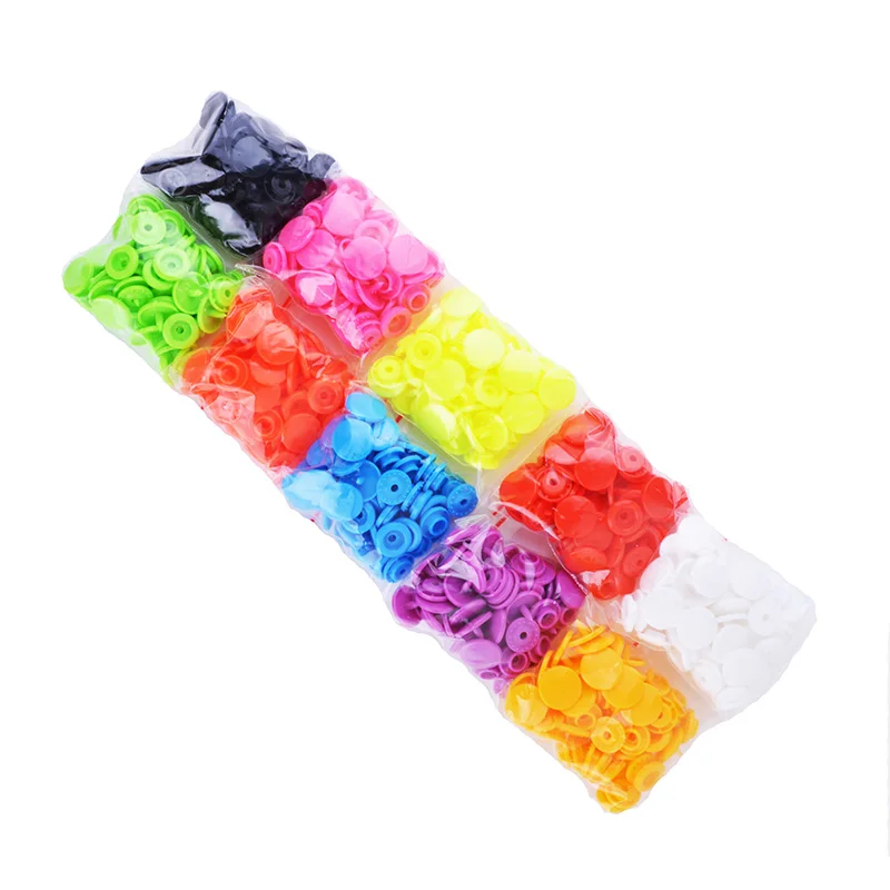 

DIY Craft Tool Fastener Kam Bottons Snap Press Plier Kit with 150sets 10 Colors Mixed T5 12mm Plastic Buttons