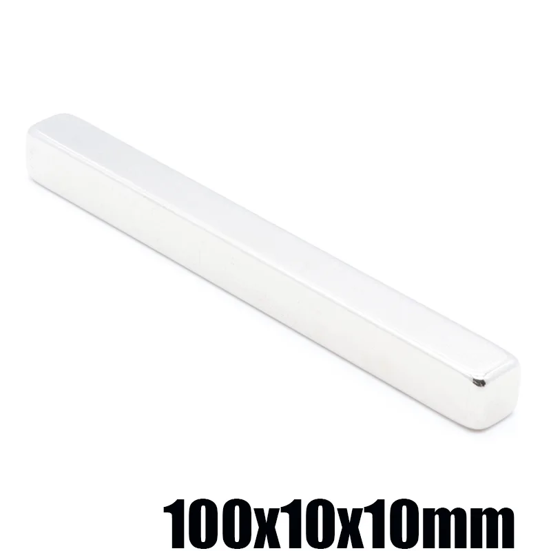 5 шт. 100x10x10 мм прямоугольный магнит 100*10*10 всасывающие неодимовые магниты лист Neodimio