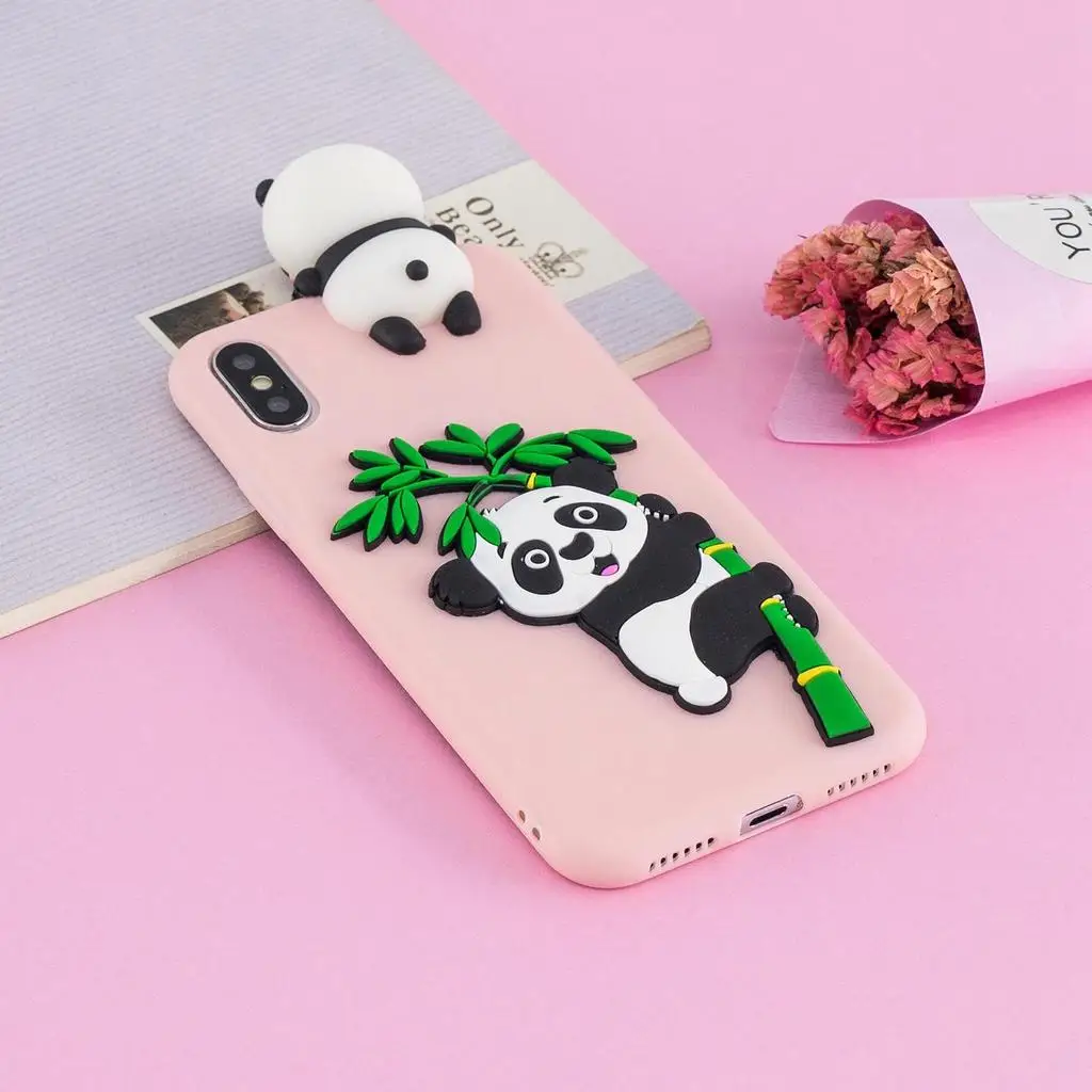 Прекрасный мультфильм 3D панда силиконовый чехол для samsung Galaxy S7 S8 S9 A3 A5 J3 J5 J7 ЕС A8 A6 плюс J4 J6 J7 чехол для телефона