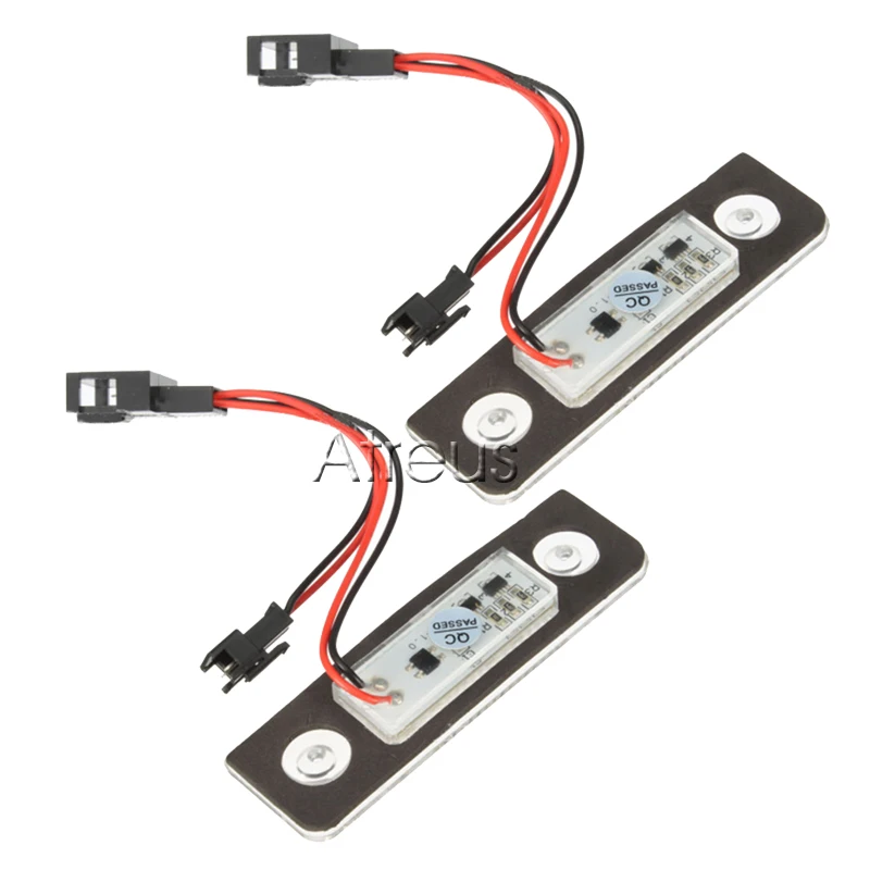 Atreus 2X Автомобильный светодиодный Подсветка регистрационного номера для VW Skoda