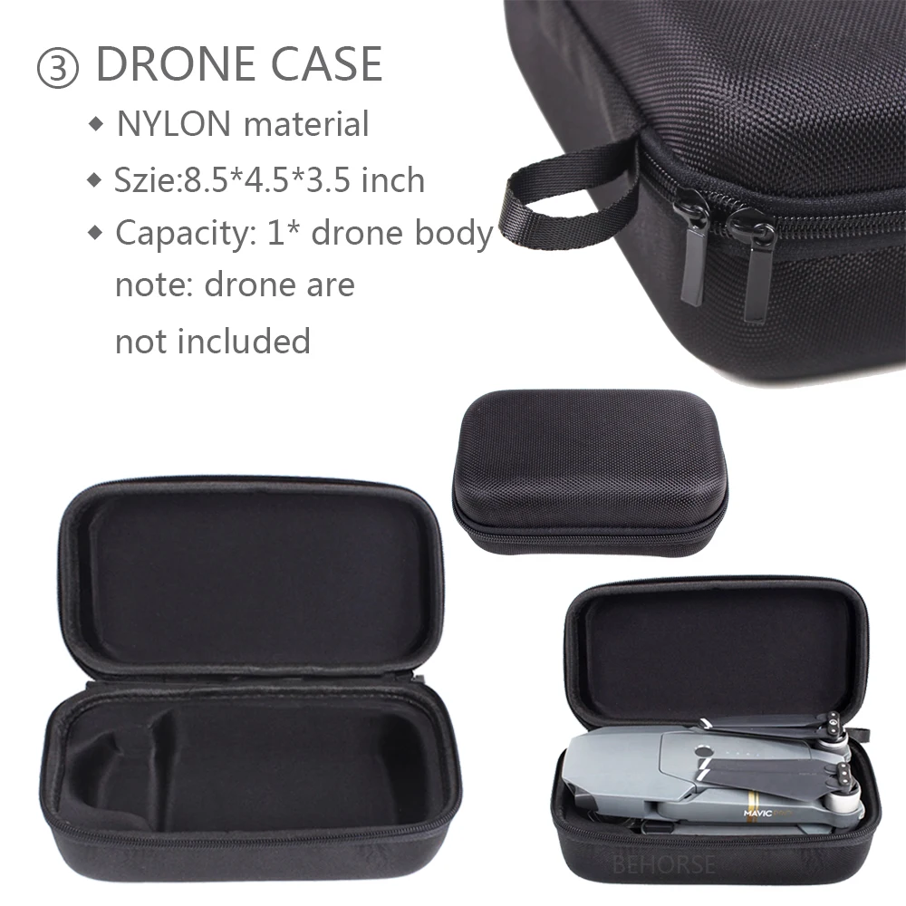 Mavic Pro Platinum чехол складной Drone средства ухода за кожей и пульт дистанционного управления Передатчик сумка с жестким каркасом корпус сумка для хранения