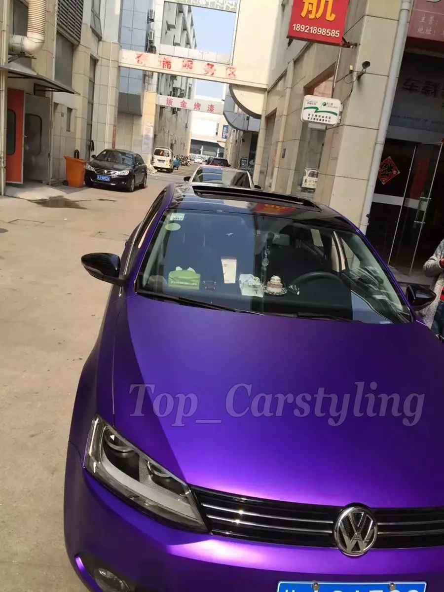 Фиолетовый сатин хром самоклеющиеся виниловые наклейки с пузырьками бесплатно