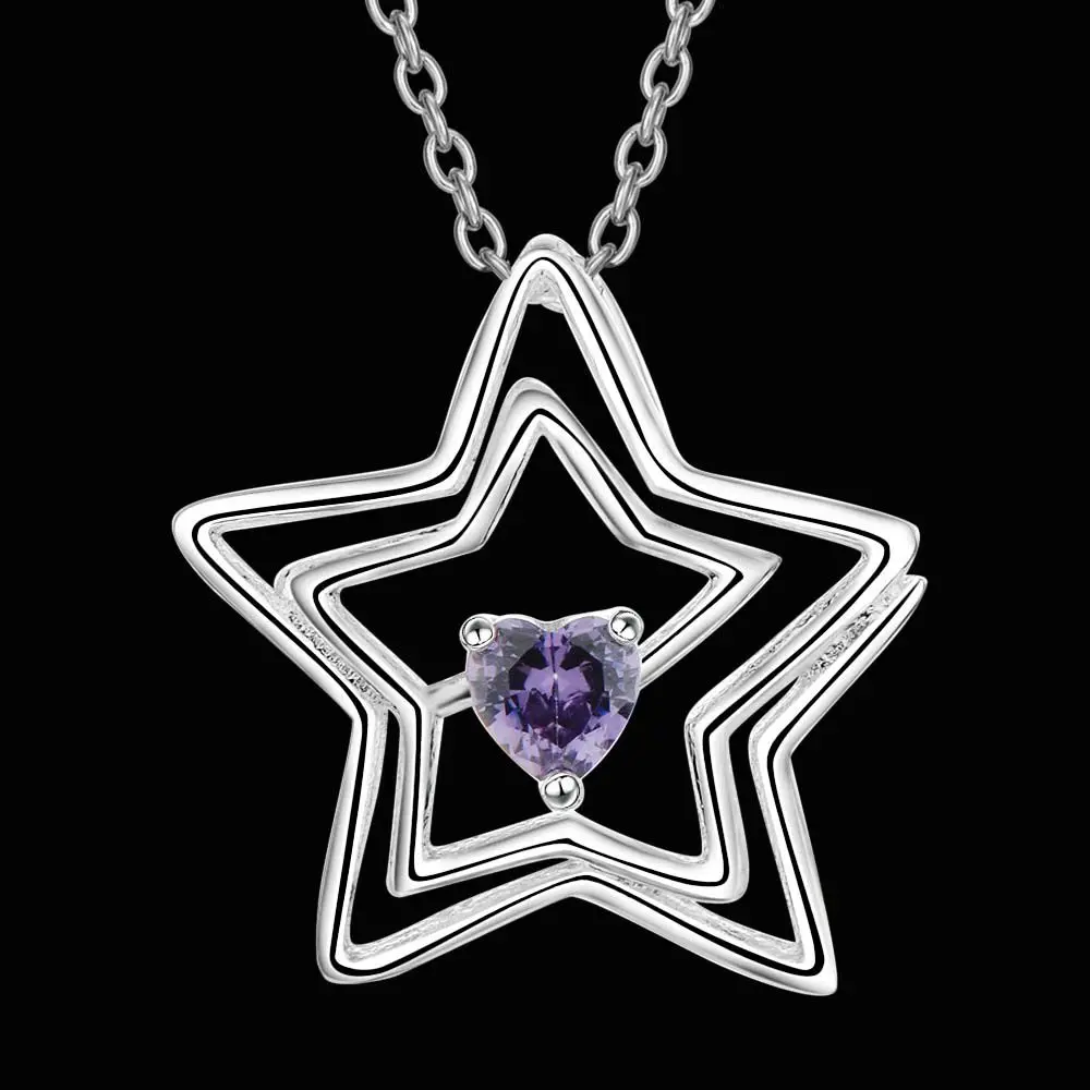 Женские Ювелирные изделия массивные ожерелья и кулоны посеребренные женские в