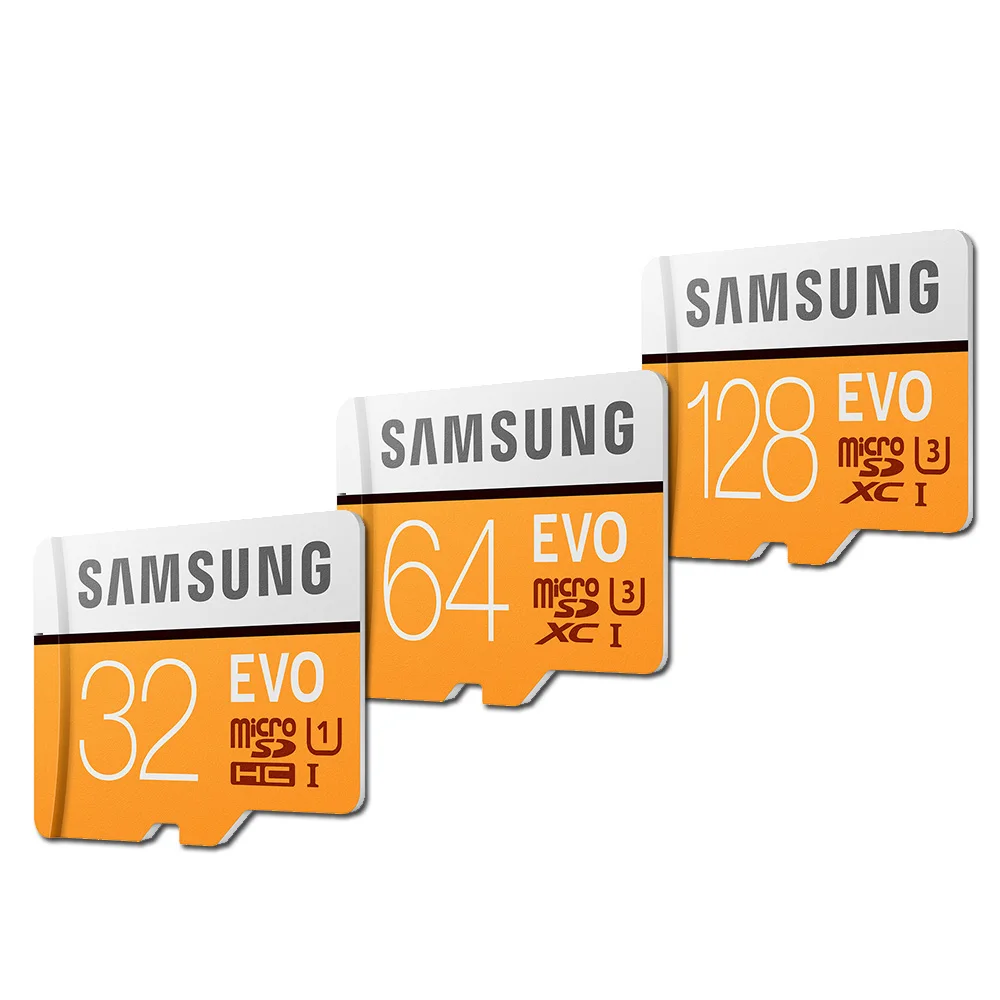 SAMSUNG карта памяти Micro SD 32 gb 64GB 128 Microsd карты SDHC C10 UHS-1 Макс 95 МБ/с. флэш-памяти TF EVO SDXC 4K