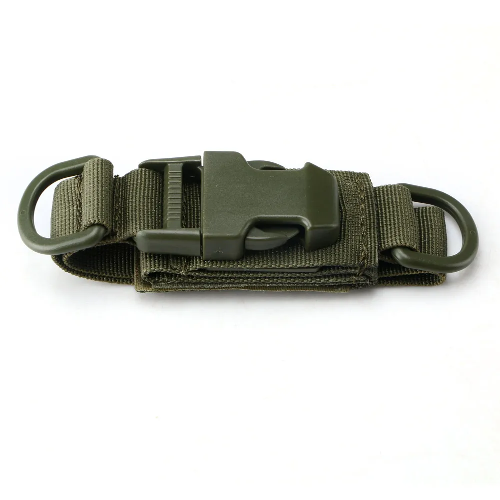 Многофункциональный прочный EDC поясной брелок Molle лямки Рюкзак Пряжка брелок страйкбол Открытый Кемпинг Туризм W/клейкий ремешок