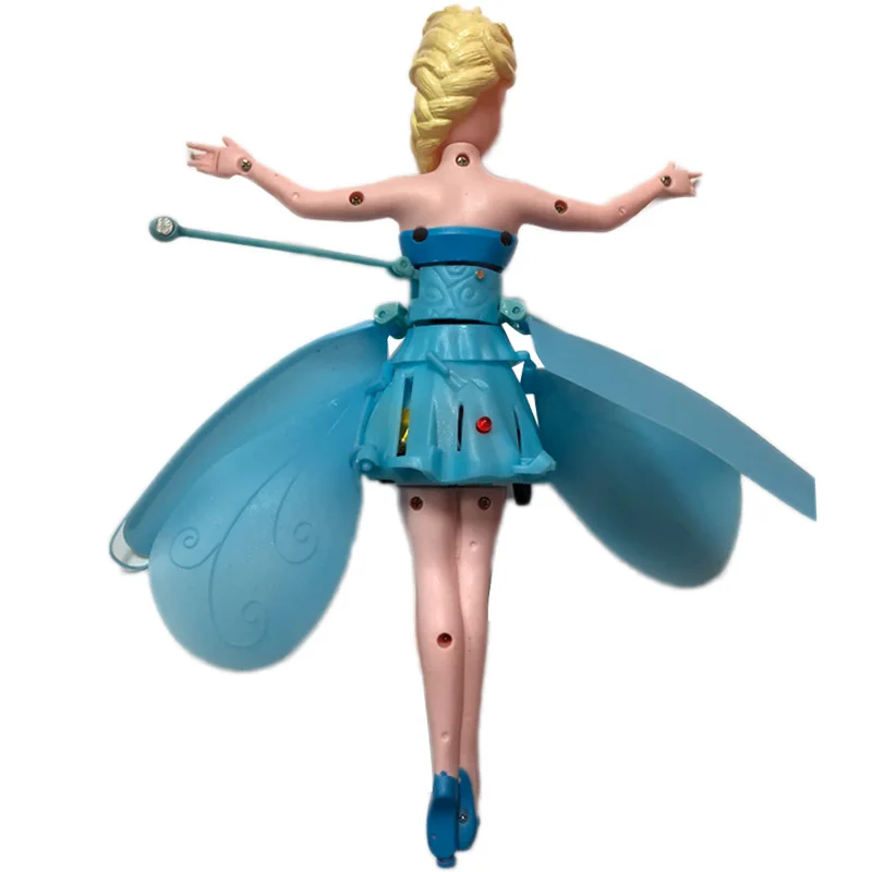 Новый летающая фея синий Управление мода летающий Boneca детские подарки игрушки