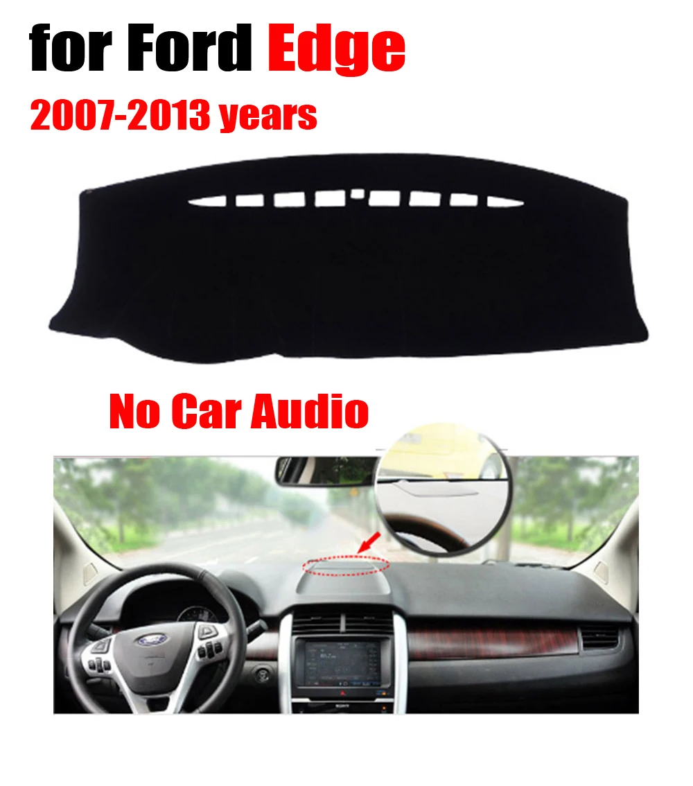 Крышки для приборной панели автомобиля RKAC коврик Ford Edge 2007 2013 низкая конфигурация