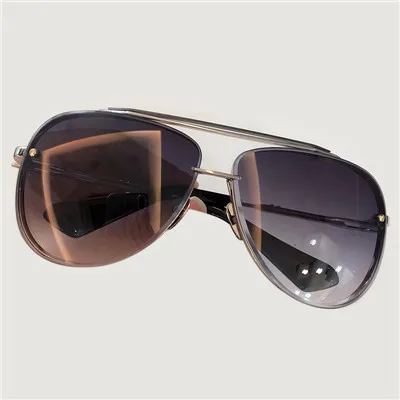 No6 Sunglasses Новые модные Овальные Солнцезащитные очки для мужчин,, фирменный дизайн, Ретро стиль, металлическая оправа, солнцезащитные очки, мужские оттенки, UV400, с коробкой - Цвет линз: No6 Sunglasses