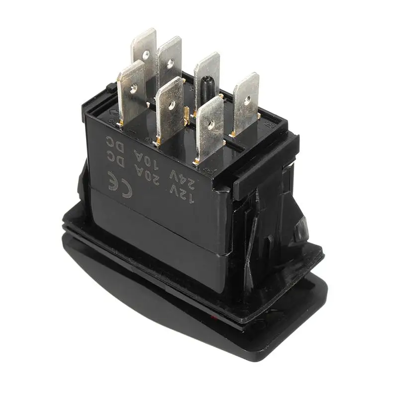 12V 20A лебедка Лебедка выход(ON)-OFF-(ON) Кулисный Переключатель мгновенный светодиодный 7-контактный