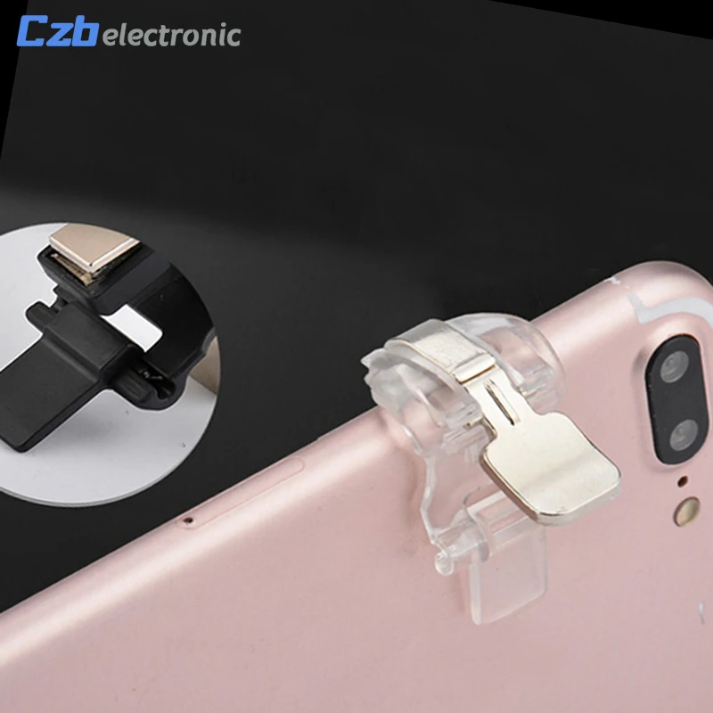 S4 Gamepad Mobile Phone Controller Metal Shooter Trigger Fire Button Knives Out for Pubg Game Joystick L1R1 iPhone | Электроника