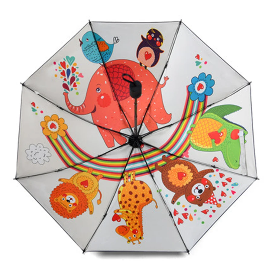 CATOON складной маленький автоматический зонт для рыбалки с прозрачной собачкой и