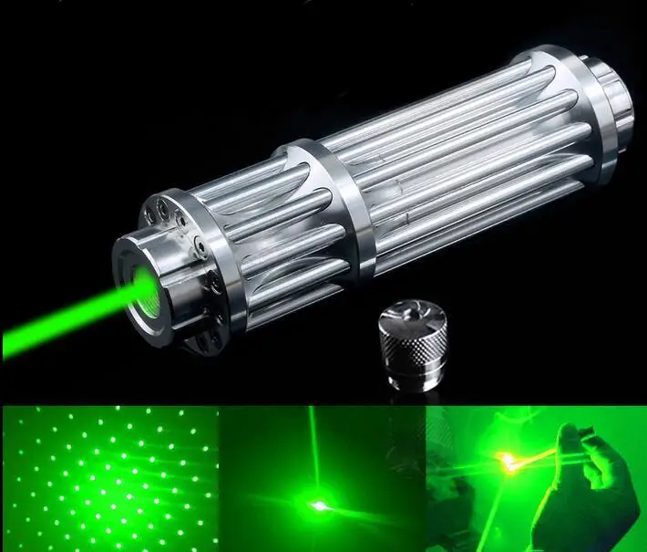Высокая Мощность лазерная указка Pen зеленый 532nm военные Масштабируемые сжигание