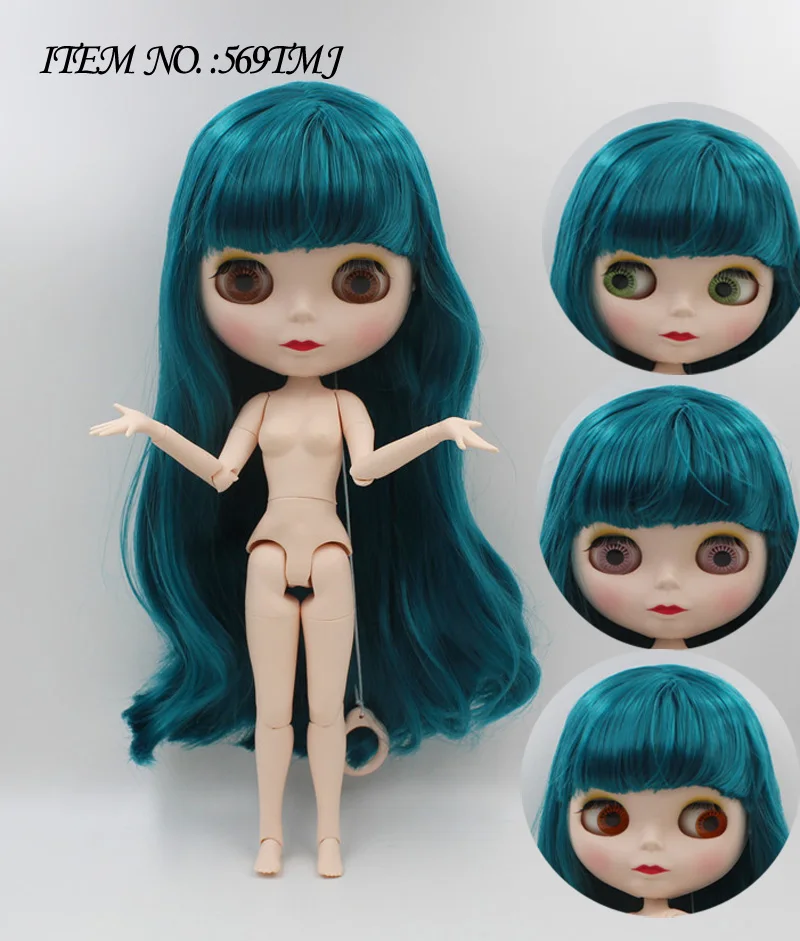 Promotion price BJD joint 2 TMJ DIY Nude Blyth doll birthday gift 4 colour big eyes dolls with beautiful Hair cute toy | Игрушки и хобби