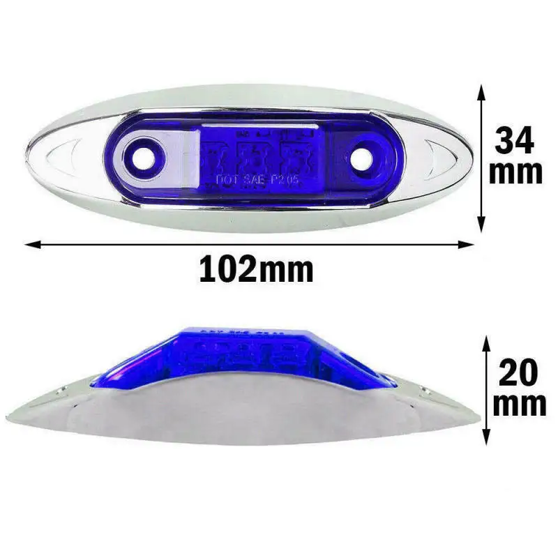 4 шт. синие светодиодные габаритные огни 10-30 в | Автомобили и мотоциклы