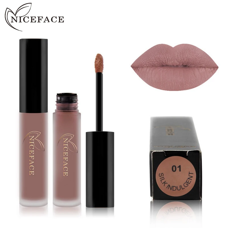 NICEFACE 38 цветов телесный Batom mate блеск для губ макияж жидкая губная помада с