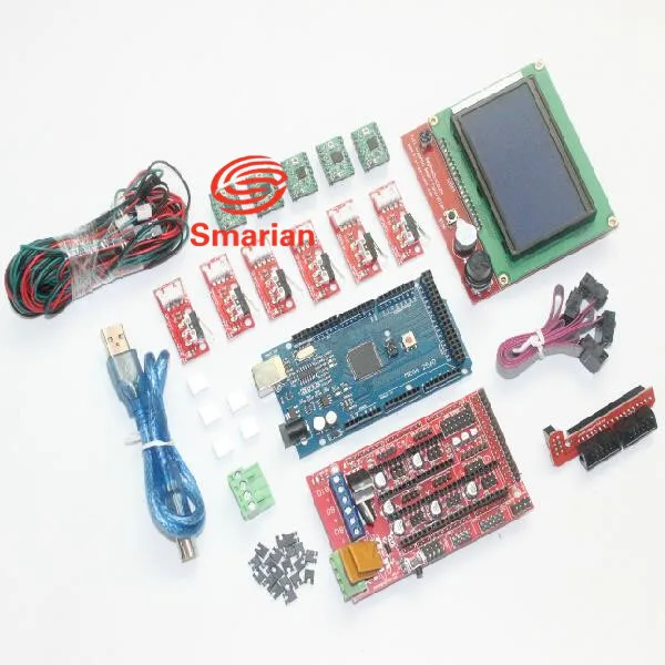 Smarian официальный набор 3D принтеров для Arduino Mega 2560 R3 + RAMPS 1 4 контроллер LCD 12864 6