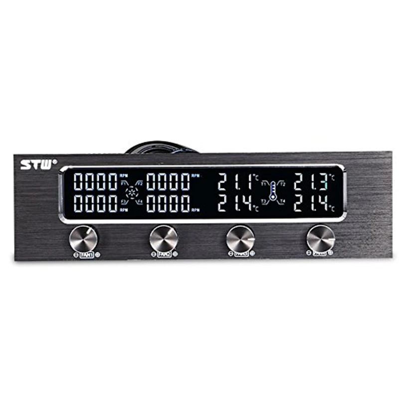 LIXF STW Pc 5 25 дюймов Drive Bay полностью Матовый Алюминиевый 4 канальный ШИМ контроллер