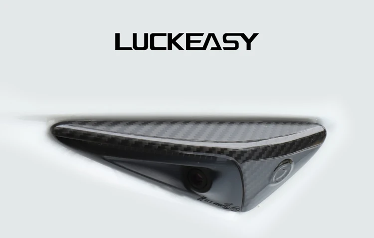 LUCKEASY для камеры из углеродного волокна крышка для tesla модель 3 секунд изменение языка(Д х Ш х В- указатель поворота крышка индикатора система автоматического управления полётом 2 шт./компл