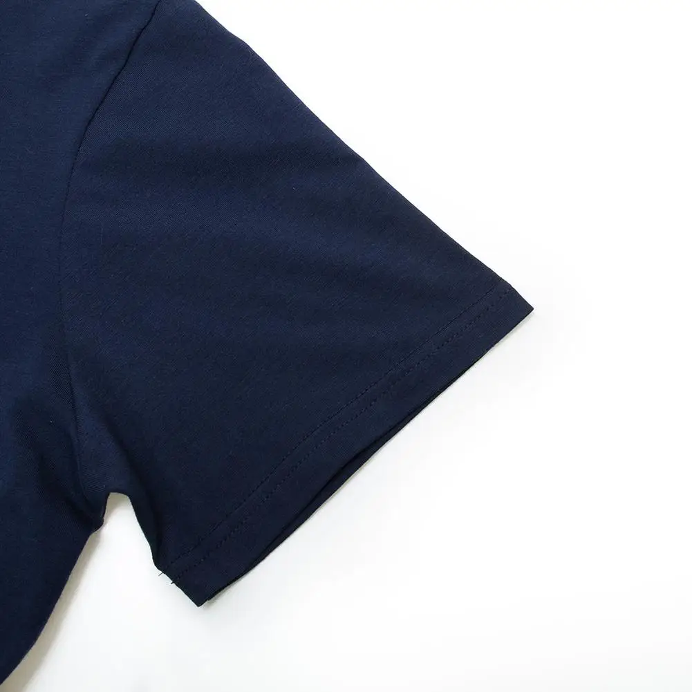 100% хлопок с коротким рукавом Свободная летняя Парусная Футболка мужская