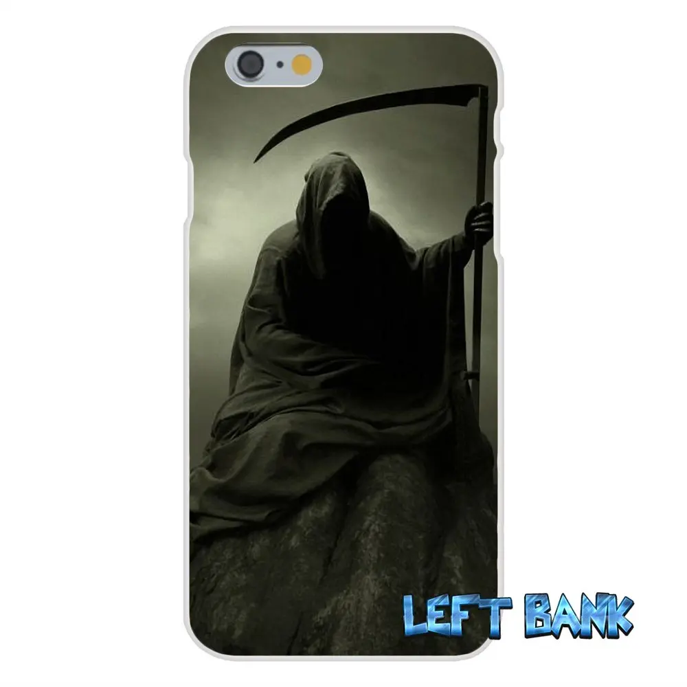 Grim reaper gothic death Мягкий Силиконовый ТПУ Прозрачный чехол для iPhone 4 4S 5 5S 5C SE 6 6S 7 Plus |