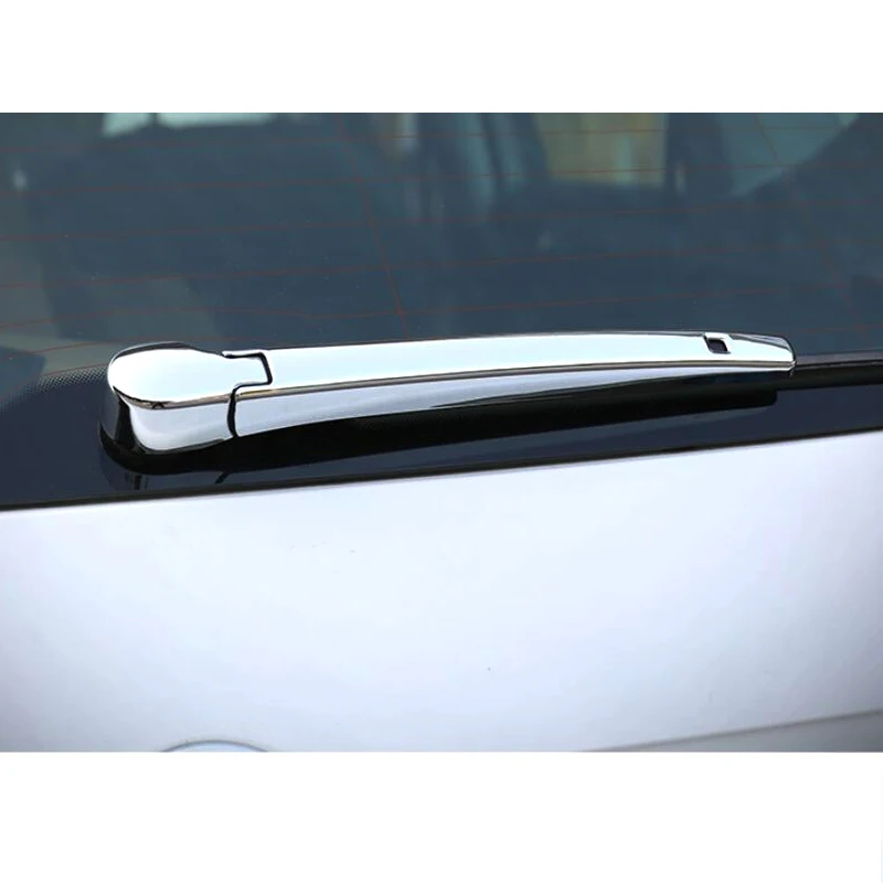 

ABS Chrome Rear Trunk Window Wiper Arm Blade Cover Trim Overlay Nozzle Garnish For Volkswagen VW T-ROC T ROC 2017 2018 Accessory