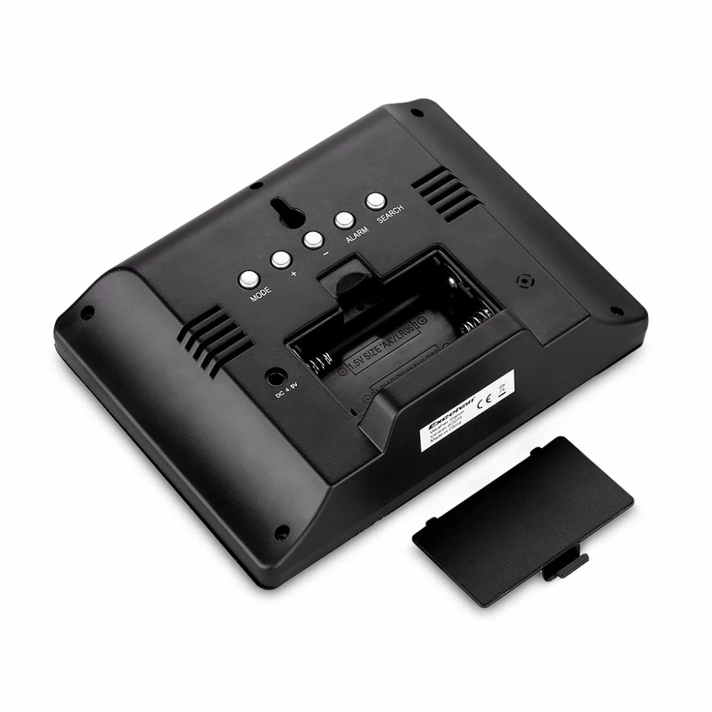 Excelvan цифровые настольные часы с радиоуправлением Погодная станция будильник