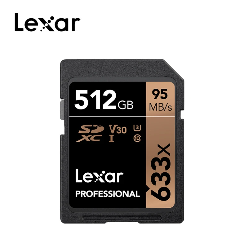 Lexar Подлинная 633x16 ГБ 32 U1 SDHC 64 Гб 128 256 512 U3 SD карта SDXC класс 10 памяти для 1080p 3D 4K