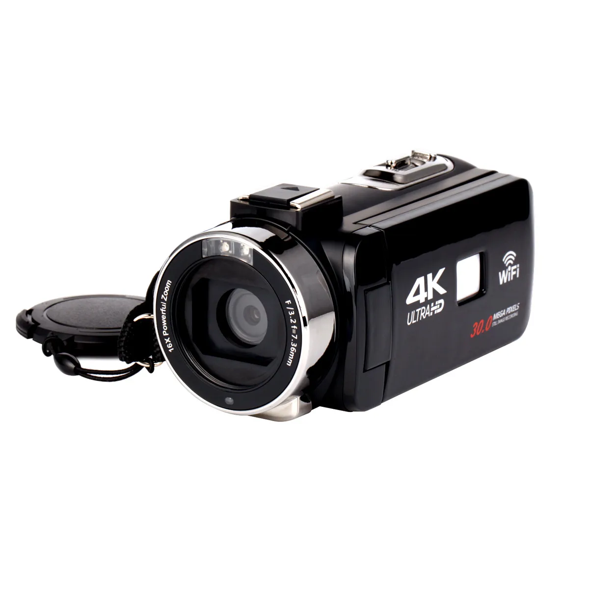 4K WiFi Ultras HD 1080P CMOS 12 миллионов пикселей сенсор Цифровая видеокамера DV+ объектив+ микрофон