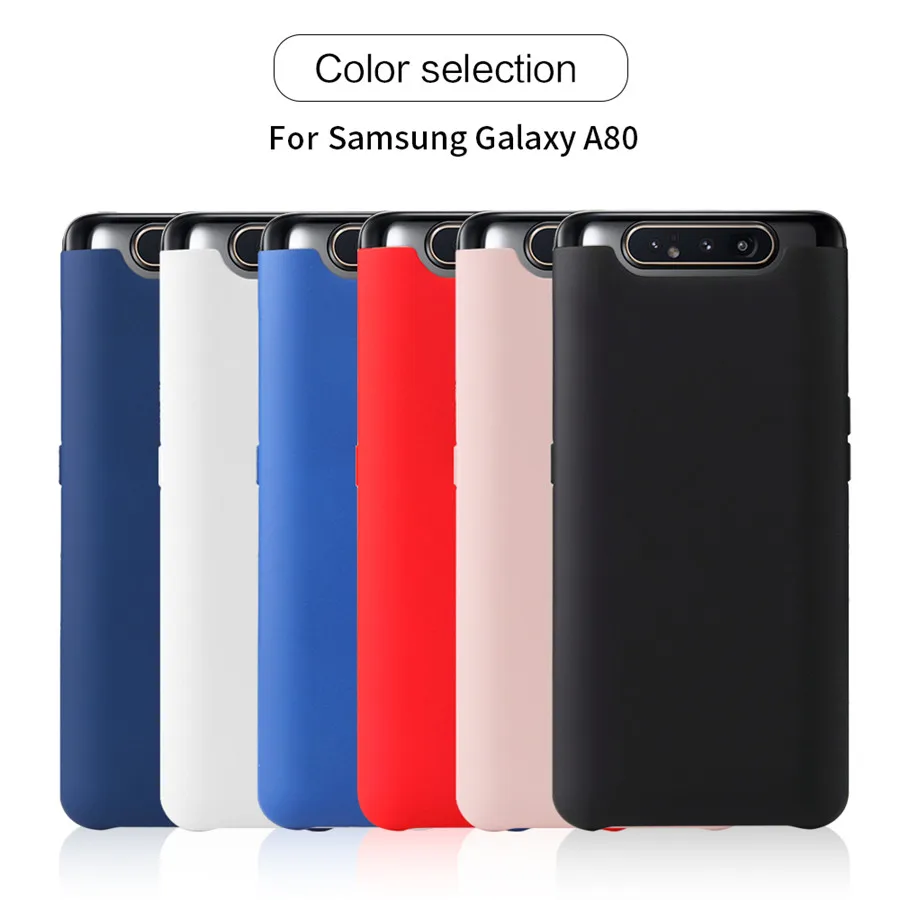 Модный однотонный Мягкий силиконовый чехол для телефона samsung Galaxy A80, антидетонационный защитный чехол для samsung a80 A 80