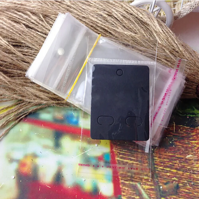 Прозрачный полиэтиленовый пакет 10*5 см прозрачная серьга/ожерелье/кольцо