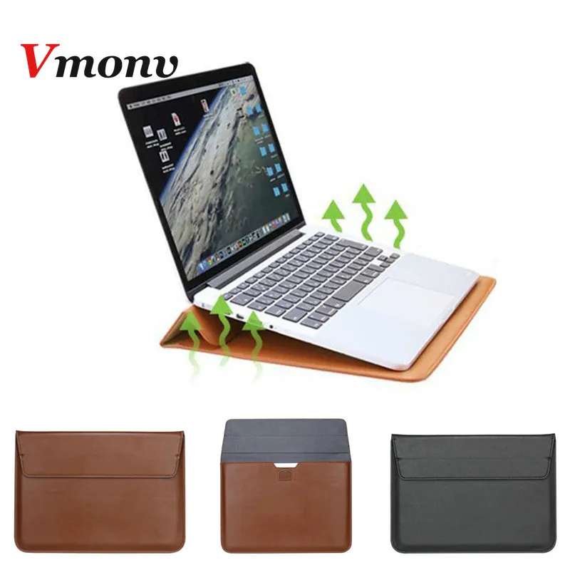 Ультратонкий чехол для ноутбука из искусственной кожи Macbook Air 11 13 Pro Retina 12 15