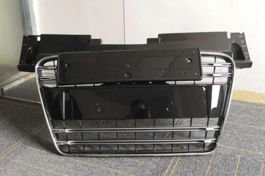 chrome black TT авто автозапчасти Передняя гоночная решетка решетки для Audi TT TTS TTRS 2008- TTS стиль - Цвет: chrome black