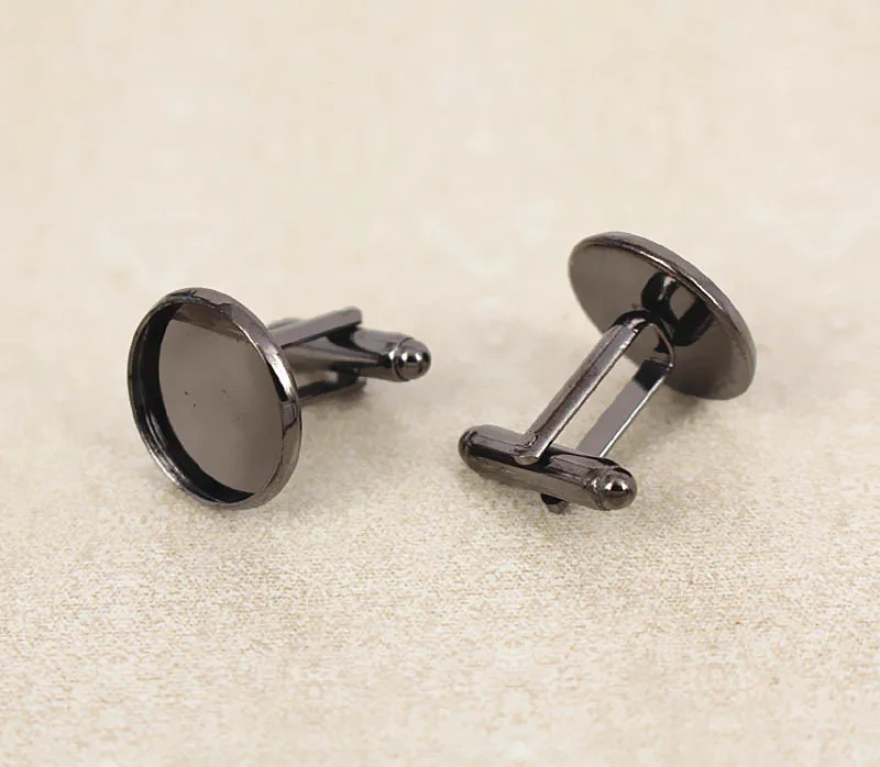 Запонки мужские с камеей и кабошоном базовые круглые запонки 16 мм французские