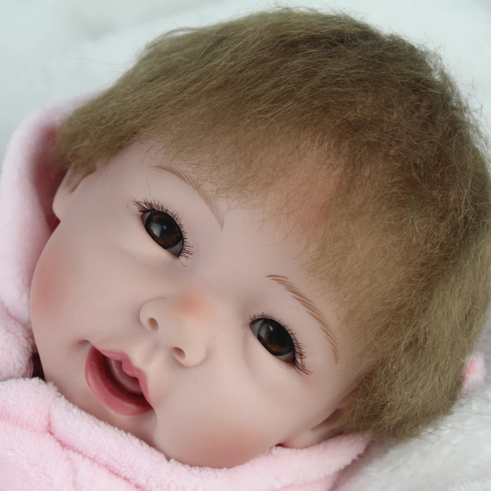 Реалистичная силиконовая кукла Reborn 55 см 22 дюйма ручная работа|Куклы| |