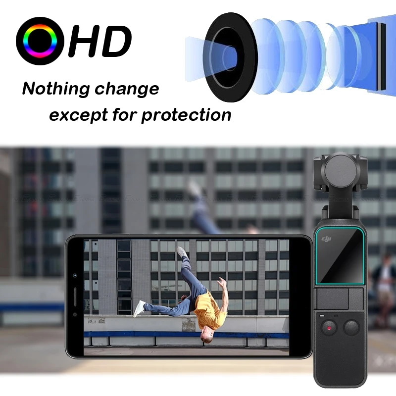 Защитная пленка для задней камеры Dji Osmo Pocket из закаленного стекла